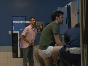 male changing room voyeur