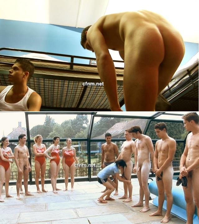 Nude swimming team boys